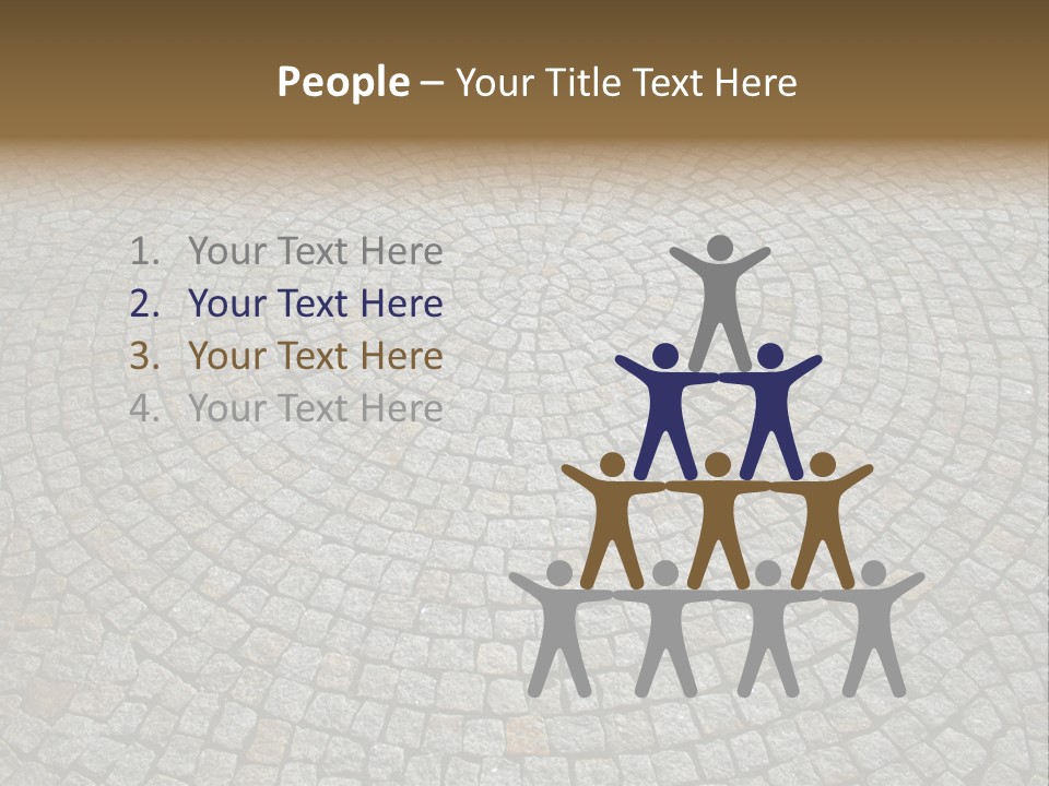 Boulevard Paved Background PowerPoint Template