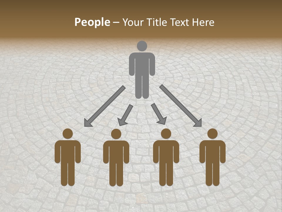 Boulevard Paved Background PowerPoint Template