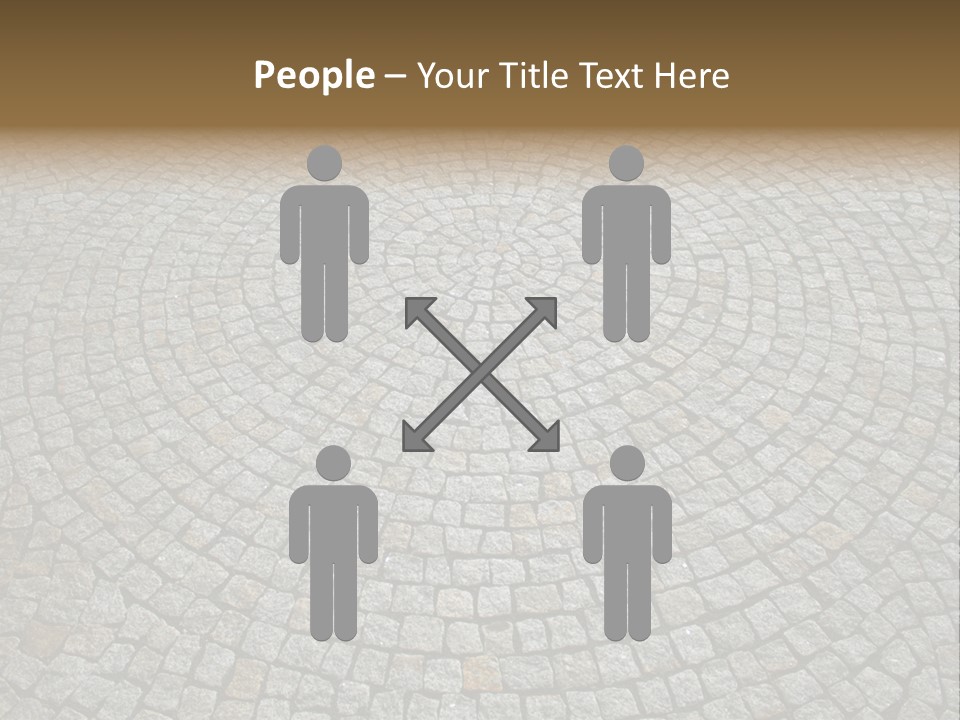 Boulevard Paved Background PowerPoint Template