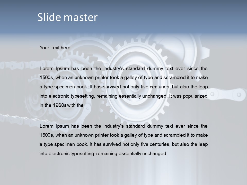 Technology Machine Stainless PowerPoint Template