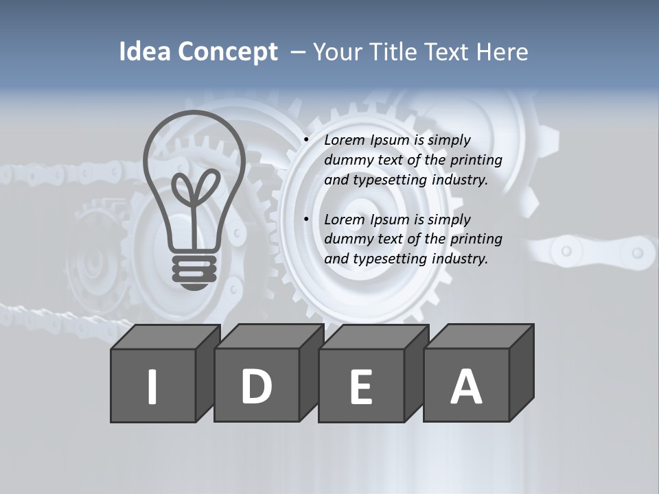 Technology Machine Stainless PowerPoint Template