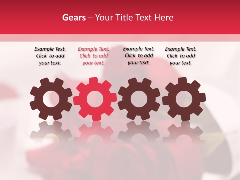 Offwhite Horizontal Floral PowerPoint Template