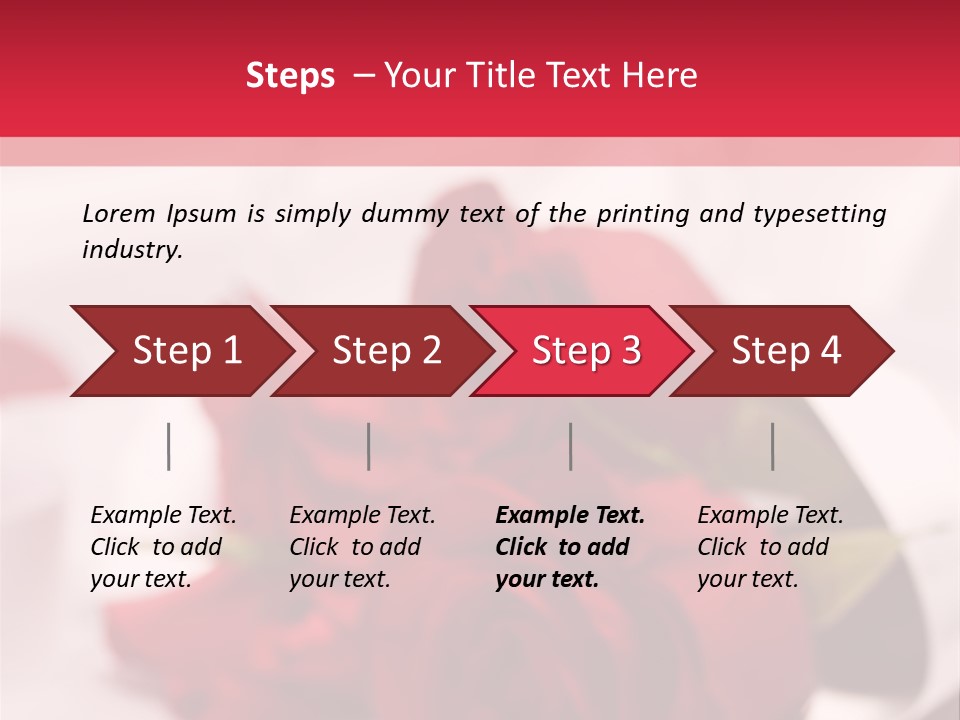 Offwhite Horizontal Floral PowerPoint Template