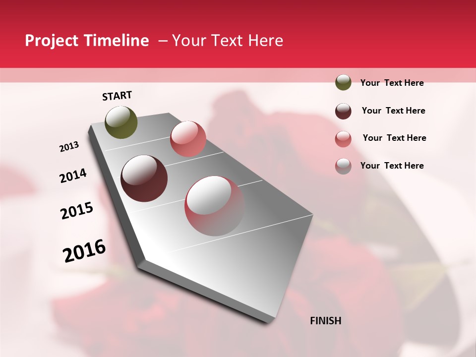 Offwhite Horizontal Floral PowerPoint Template