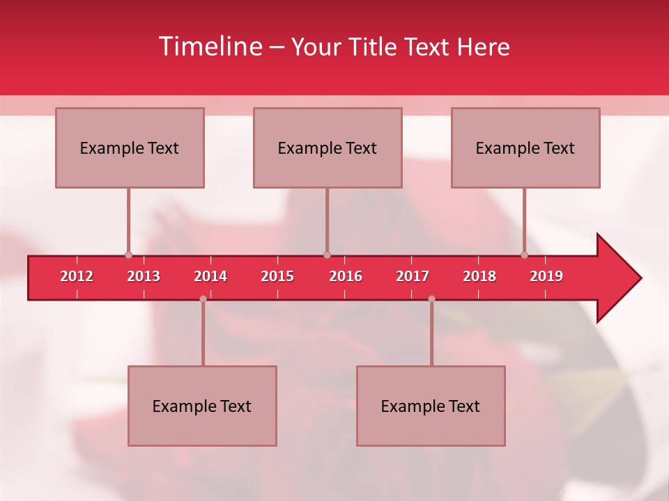 Offwhite Horizontal Floral PowerPoint Template