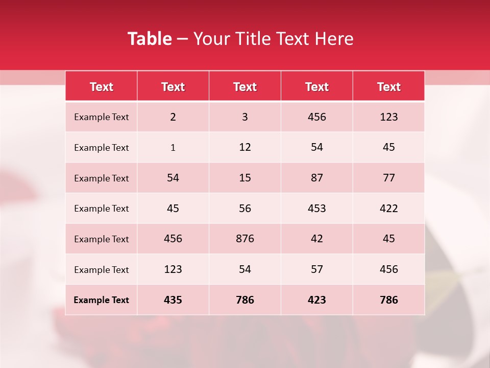 Offwhite Horizontal Floral PowerPoint Template