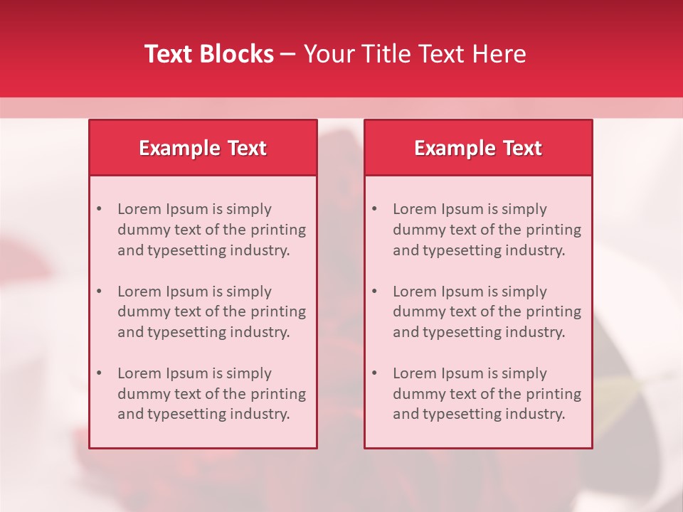 Offwhite Horizontal Floral PowerPoint Template