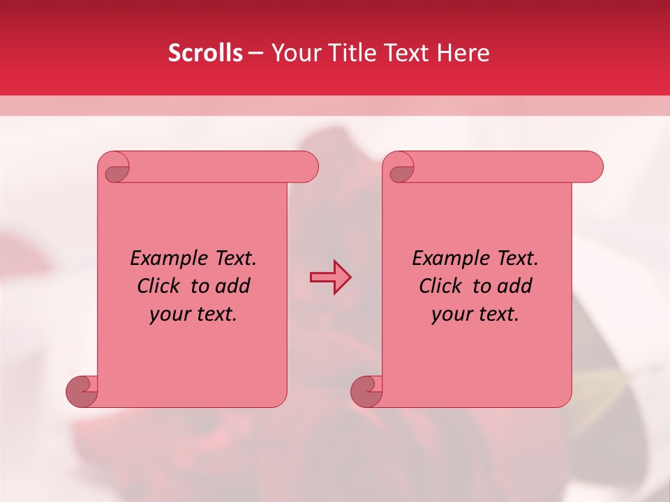 Offwhite Horizontal Floral PowerPoint Template