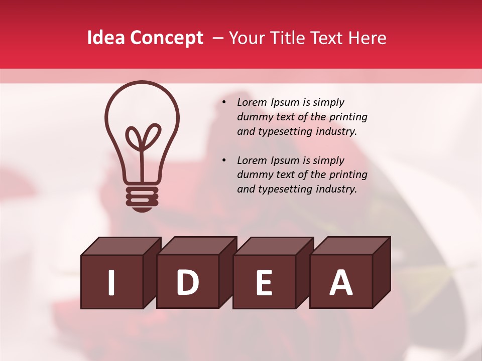 Offwhite Horizontal Floral PowerPoint Template