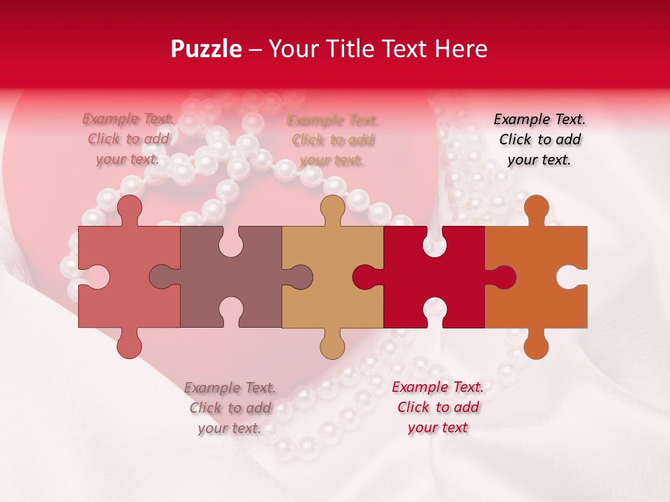 Jewelry Background Pearls PowerPoint Template