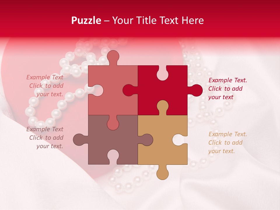 Jewelry Background Pearls PowerPoint Template