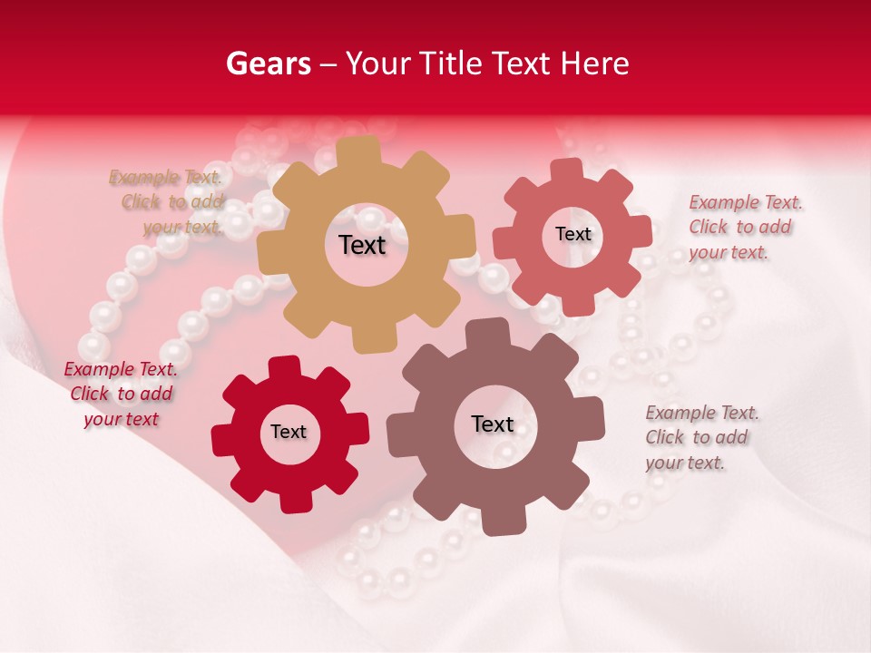 Jewelry Background Pearls PowerPoint Template