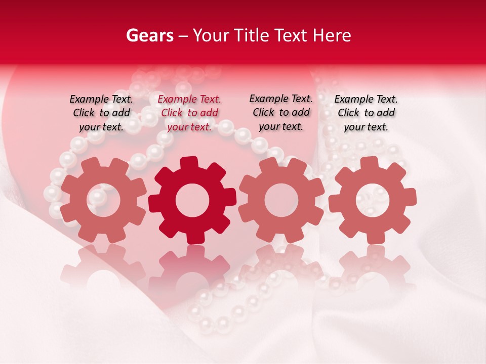 Jewelry Background Pearls PowerPoint Template