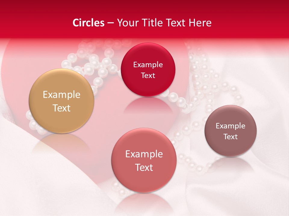 Jewelry Background Pearls PowerPoint Template