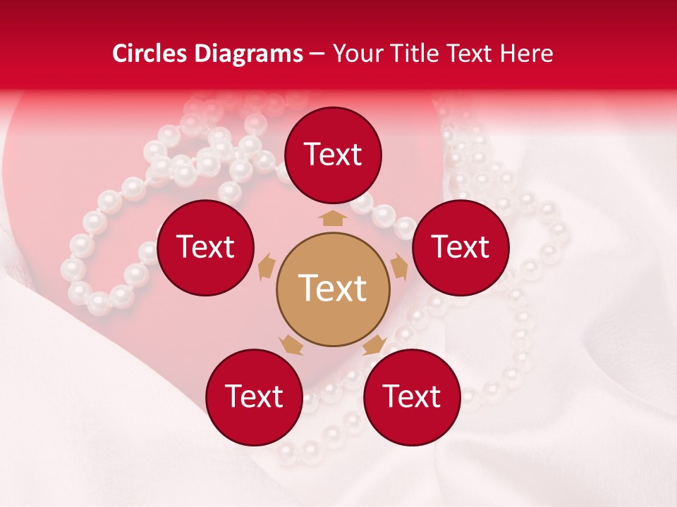 Jewelry Background Pearls PowerPoint Template