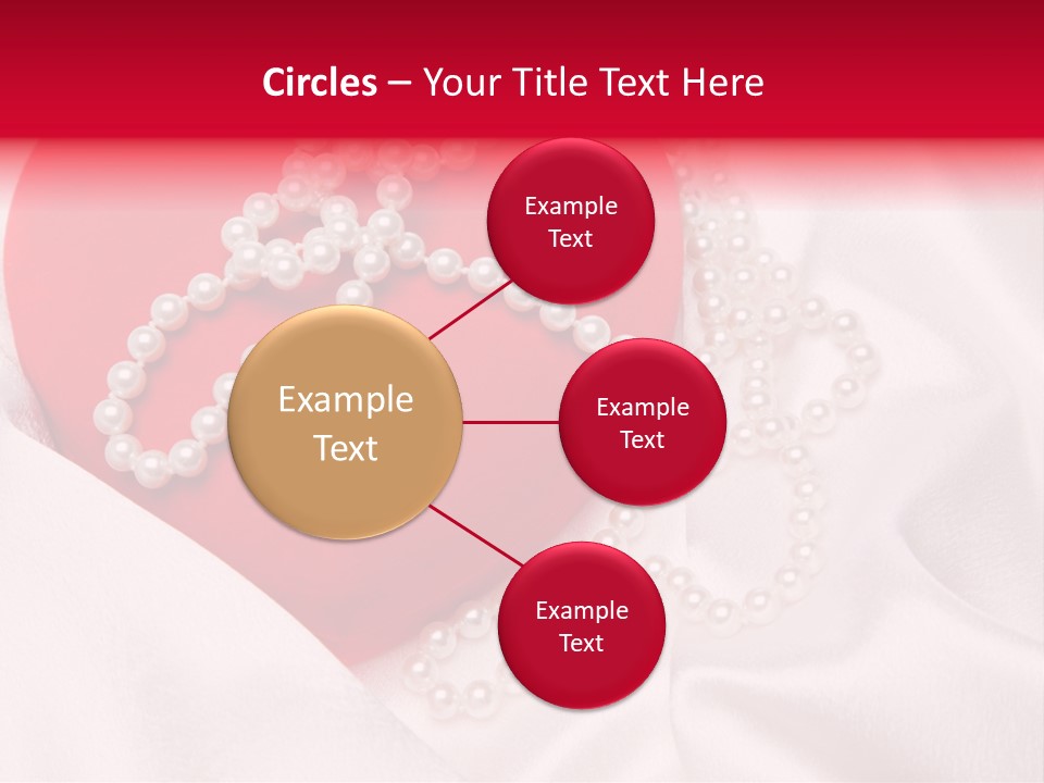 Jewelry Background Pearls PowerPoint Template