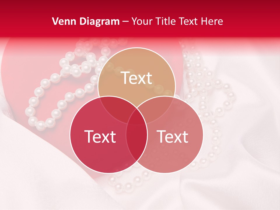 Jewelry Background Pearls PowerPoint Template