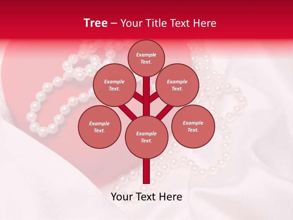 Jewelry Background Pearls PowerPoint Template