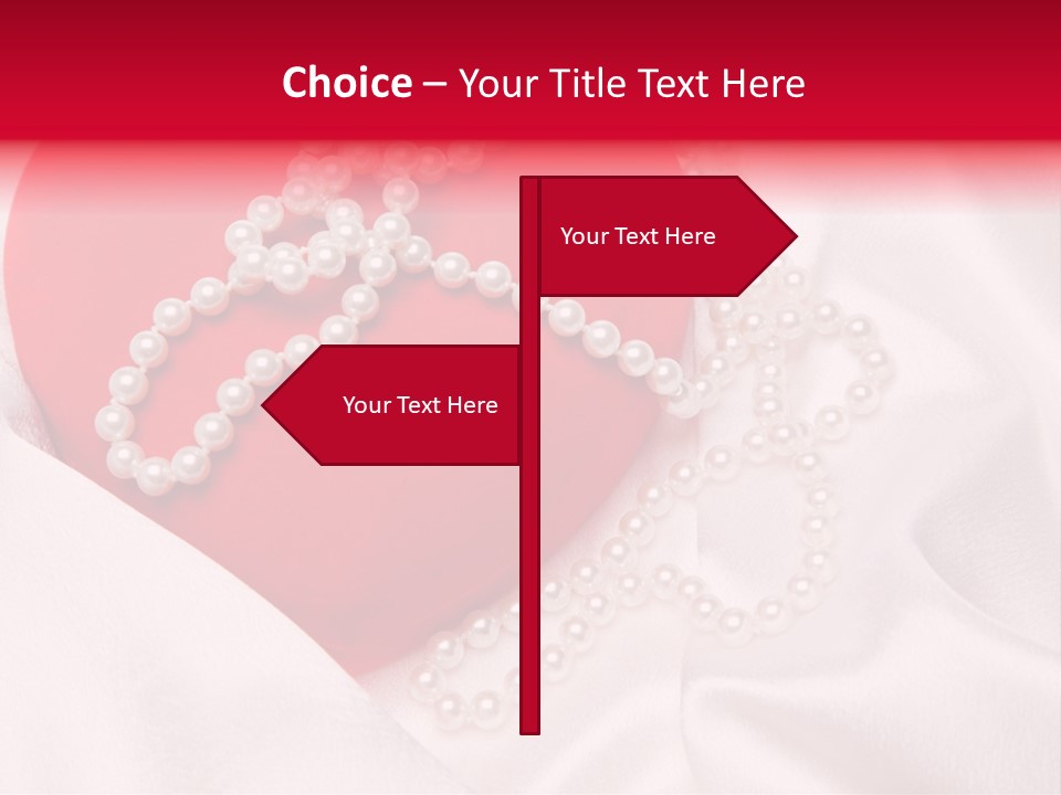 Jewelry Background Pearls PowerPoint Template
