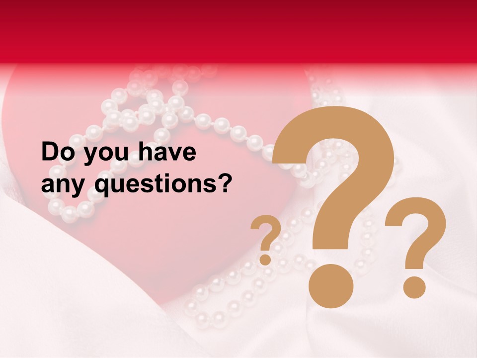 Jewelry Background Pearls PowerPoint Template