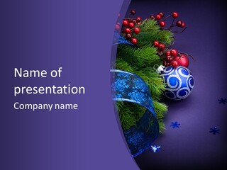 Copy Space Celebration Pine PowerPoint Template