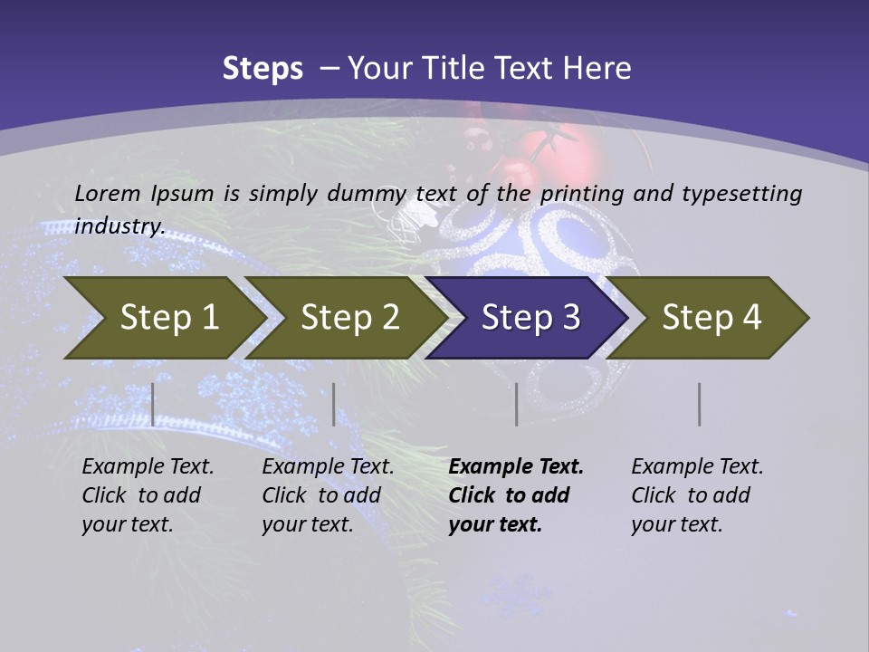 Copy Space Celebration Pine PowerPoint Template