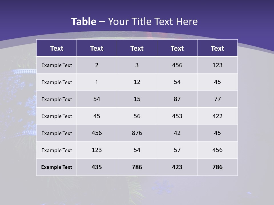 Copy Space Celebration Pine PowerPoint Template
