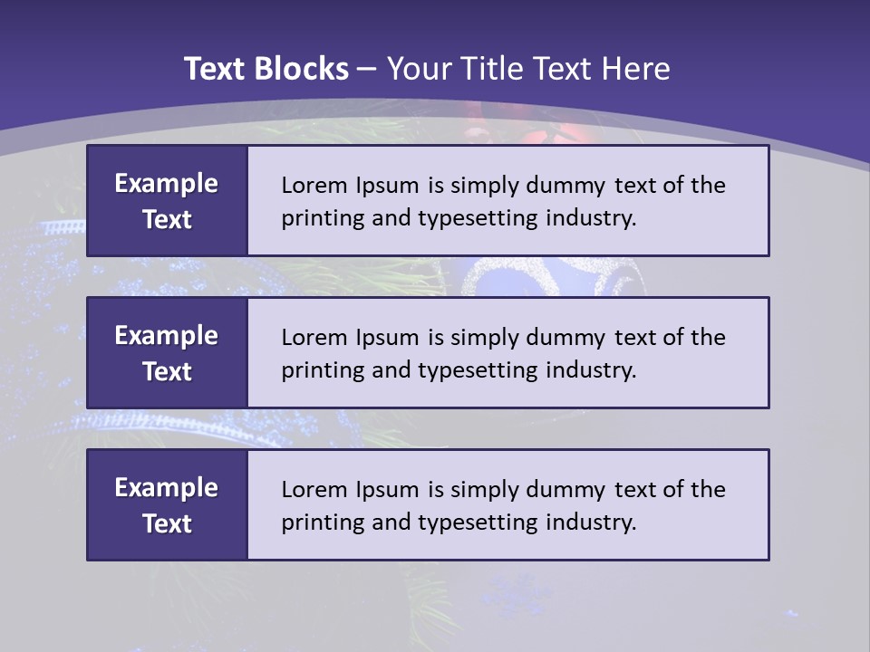 Copy Space Celebration Pine PowerPoint Template