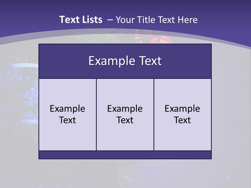 Copy Space Celebration Pine PowerPoint Template