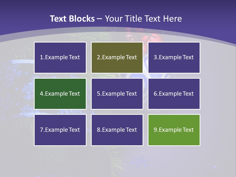 Copy Space Celebration Pine PowerPoint Template