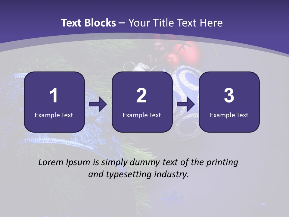 Copy Space Celebration Pine PowerPoint Template
