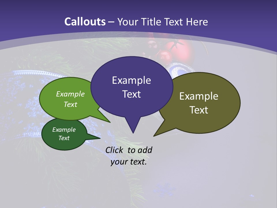 Copy Space Celebration Pine PowerPoint Template