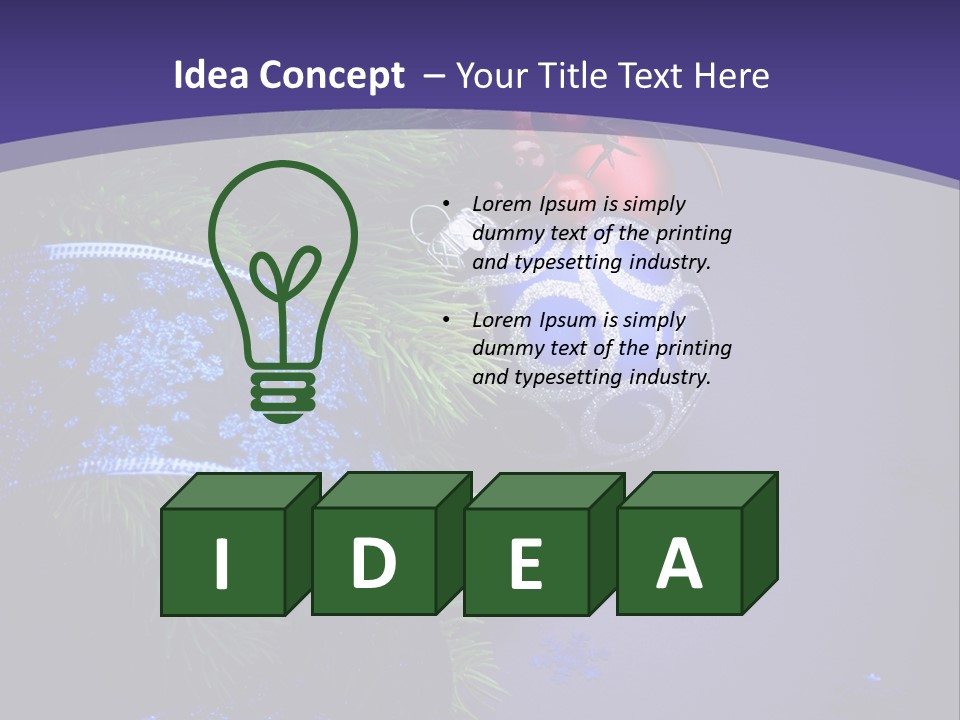 Copy Space Celebration Pine PowerPoint Template