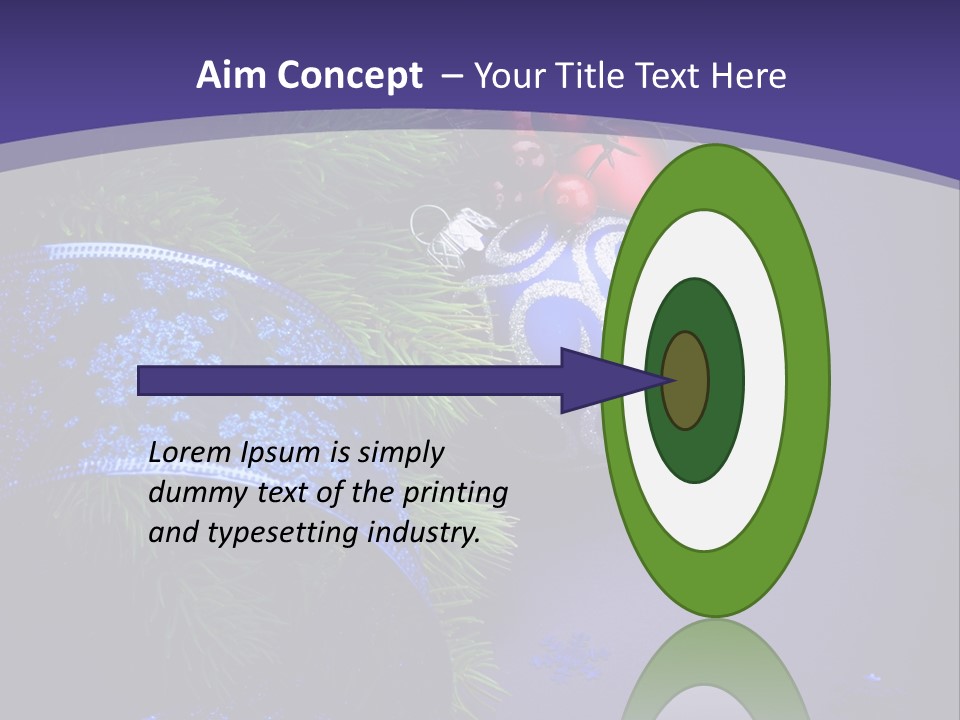 Copy Space Celebration Pine PowerPoint Template