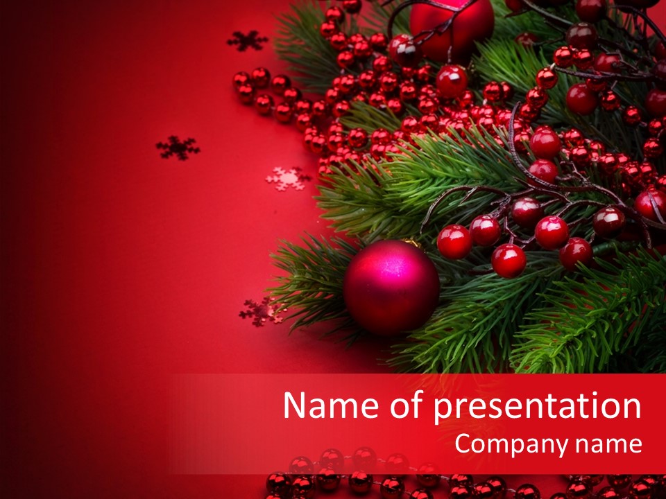 Text Blink Berry PowerPoint Template