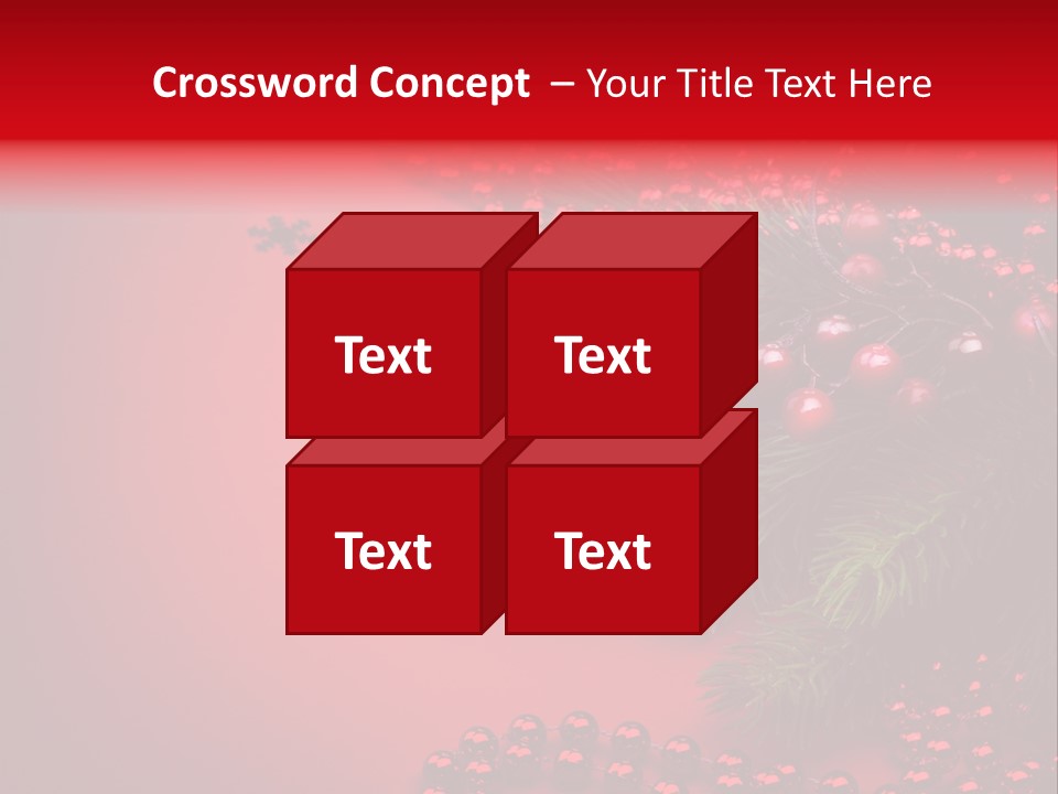Text Blink Berry PowerPoint Template