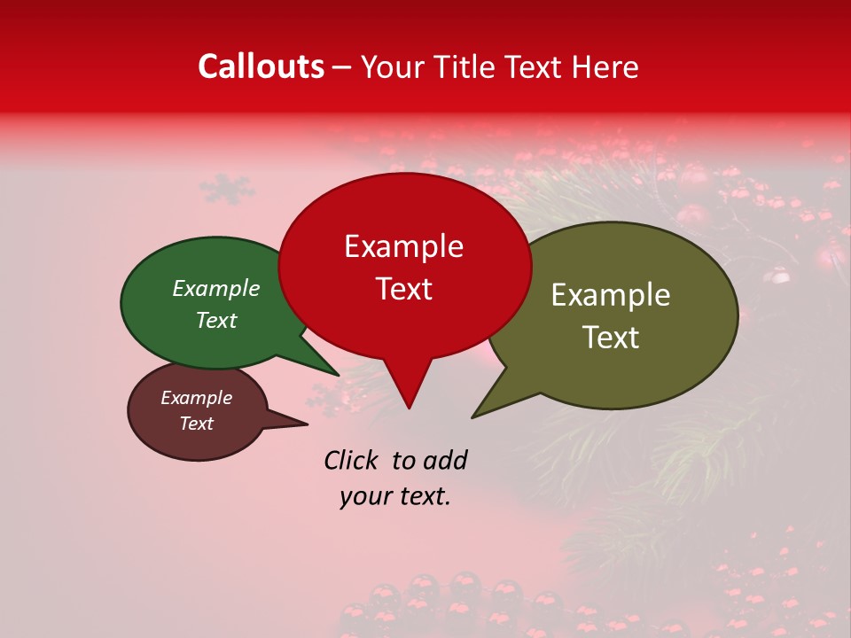 Text Blink Berry PowerPoint Template