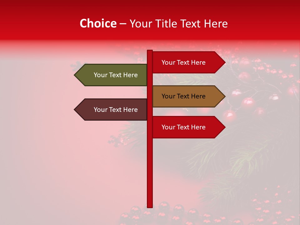 Text Blink Berry PowerPoint Template