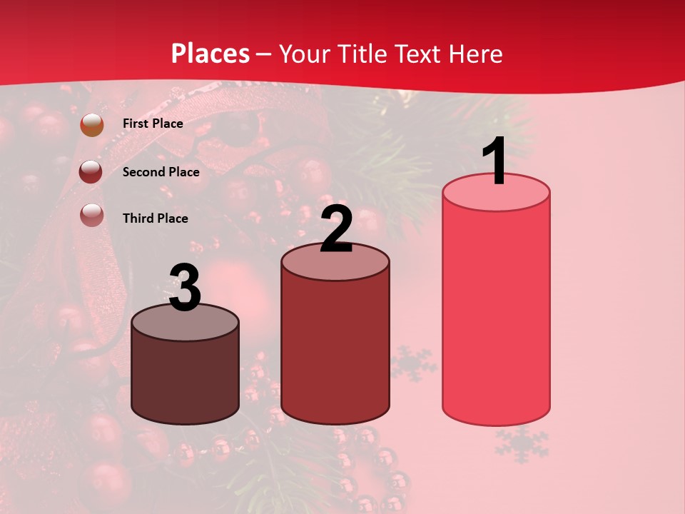 Red Decorative Holiday PowerPoint Template