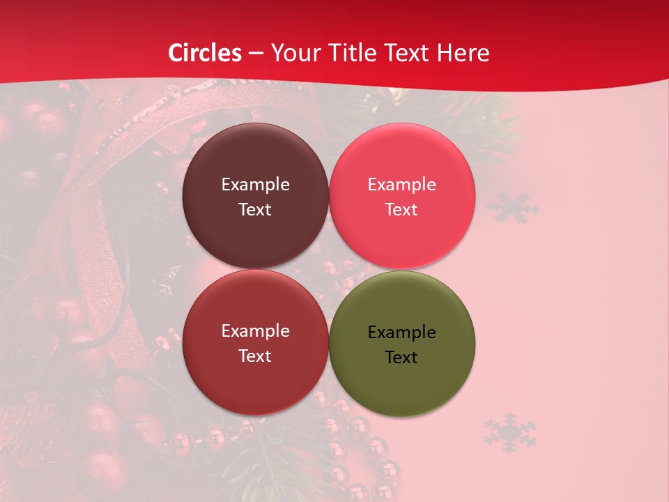 Red Decorative Holiday PowerPoint Template