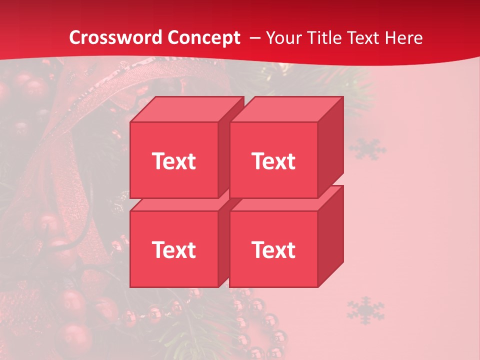 Red Decorative Holiday PowerPoint Template