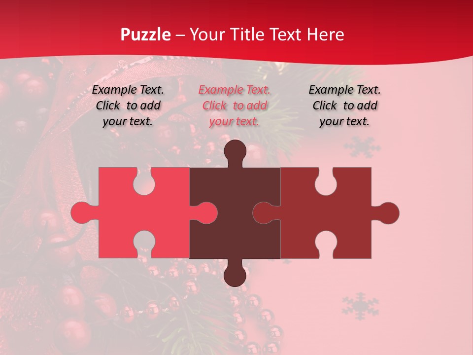 Red Decorative Holiday PowerPoint Template