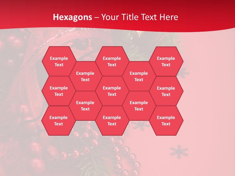 Red Decorative Holiday PowerPoint Template
