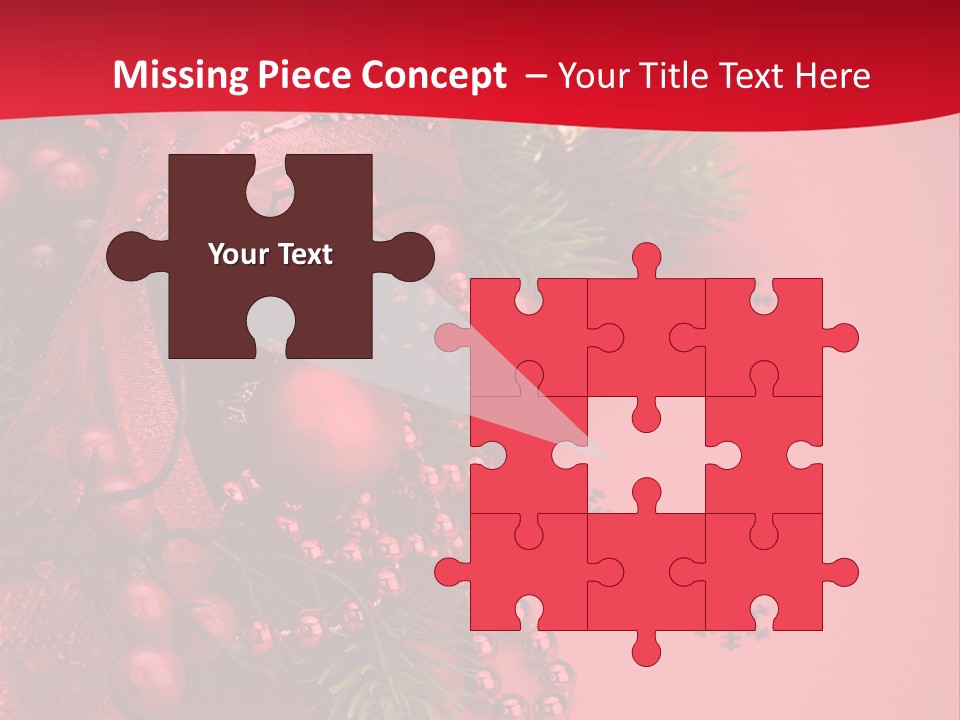 Red Decorative Holiday PowerPoint Template