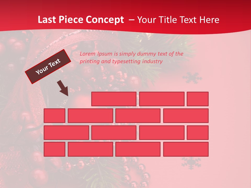 Red Decorative Holiday PowerPoint Template