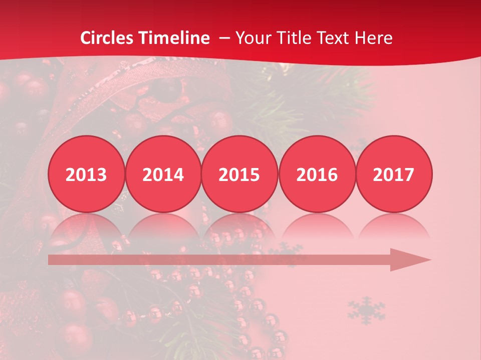 Red Decorative Holiday PowerPoint Template