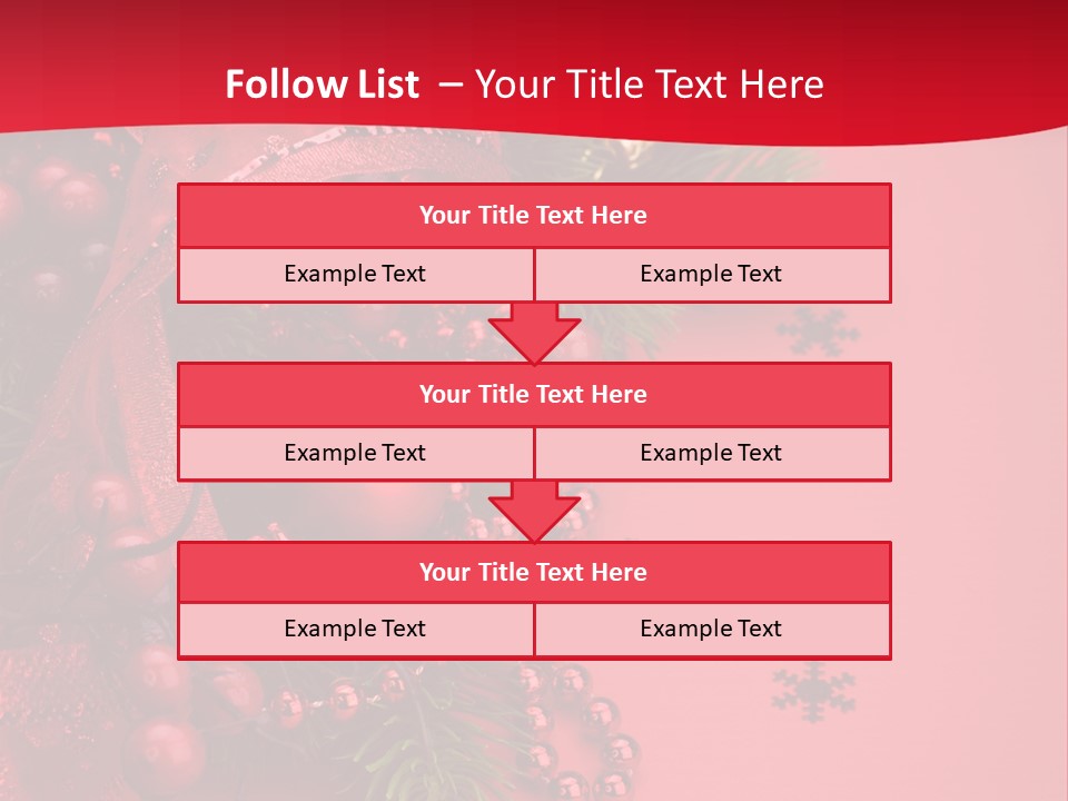 Red Decorative Holiday PowerPoint Template