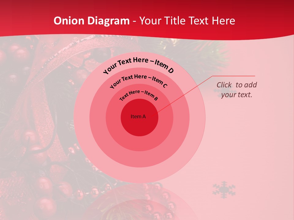 Red Decorative Holiday PowerPoint Template