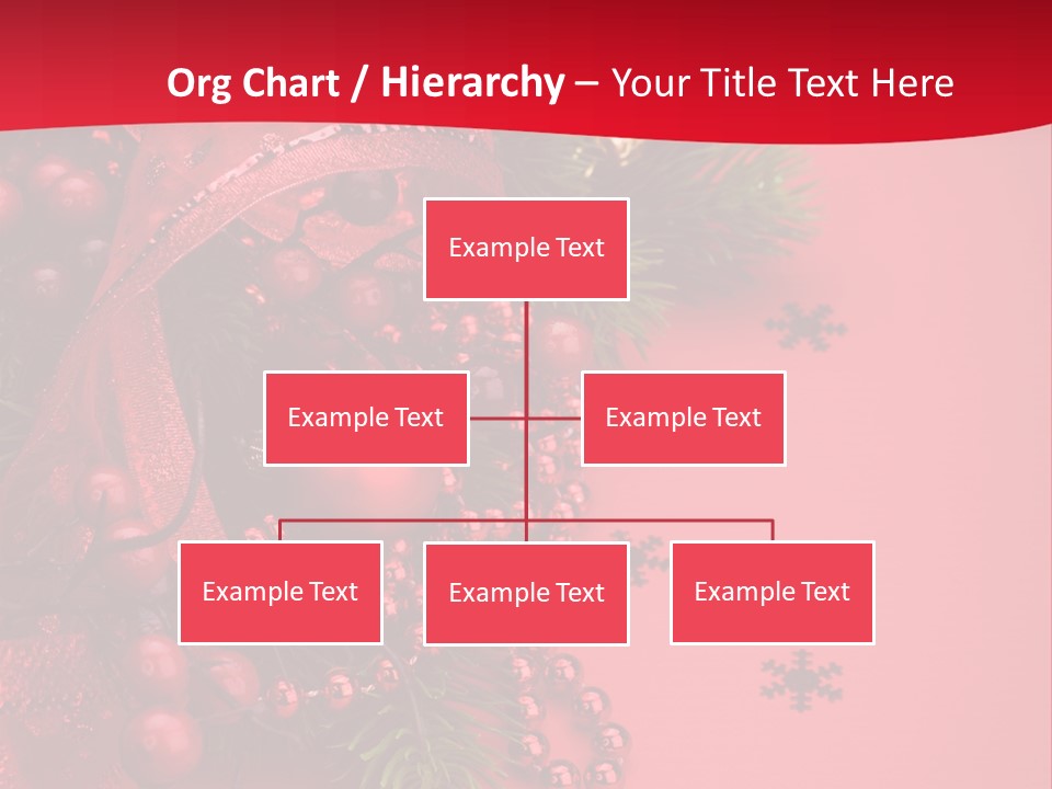 Red Decorative Holiday PowerPoint Template
