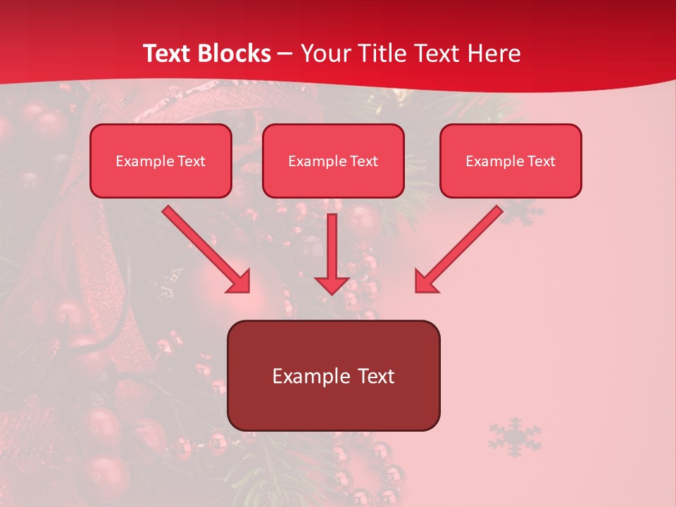Red Decorative Holiday PowerPoint Template